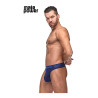 male power Thong DIAMOND MESH Bleu